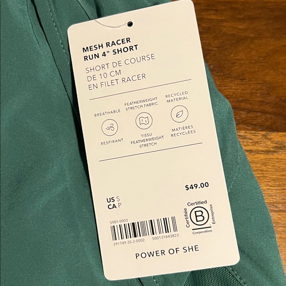 Athleta Mesh Racer 4” Short - Picture 5 of 7